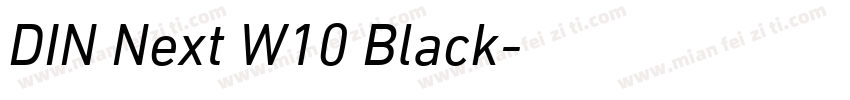 DIN Next W10 Black字体转换